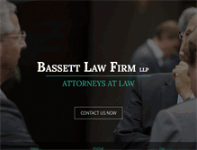 Tablet Screenshot of bassettlawfirm.com
